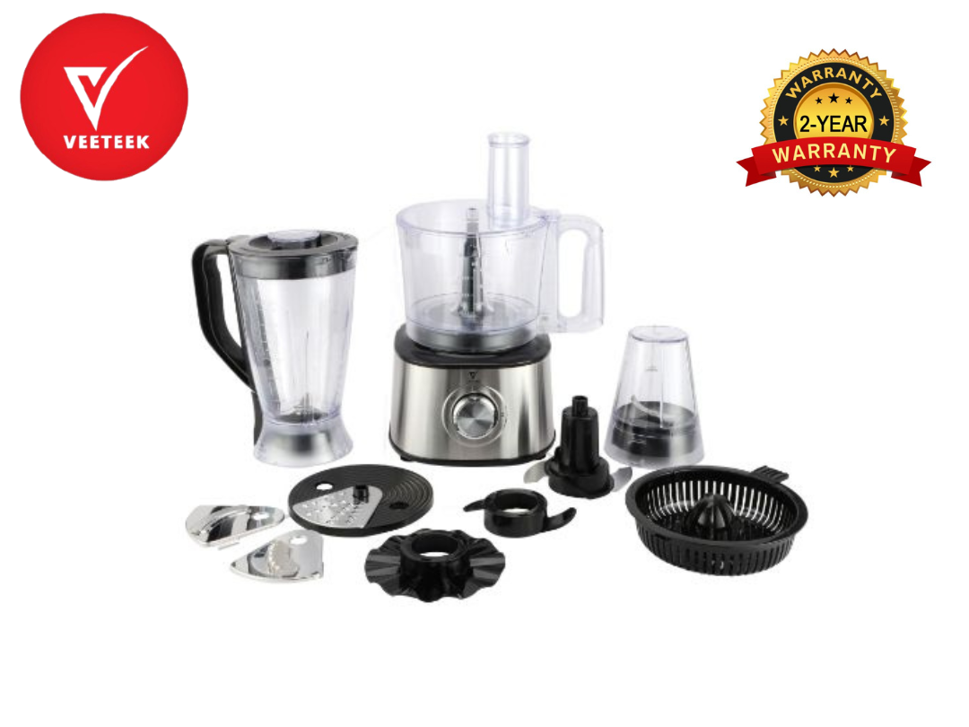 VEETEEK Food Processor 1000W for Shredding, Slicing, Blending | Qatar VEETEEK Food Processor 1000W for Shredding, Slicing, Blending | Qatar